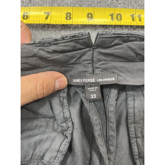 James Perse Corduroy Chino Pants 36 Work Italy Made Casual Utility Preppy Black - Picture 5 of 13